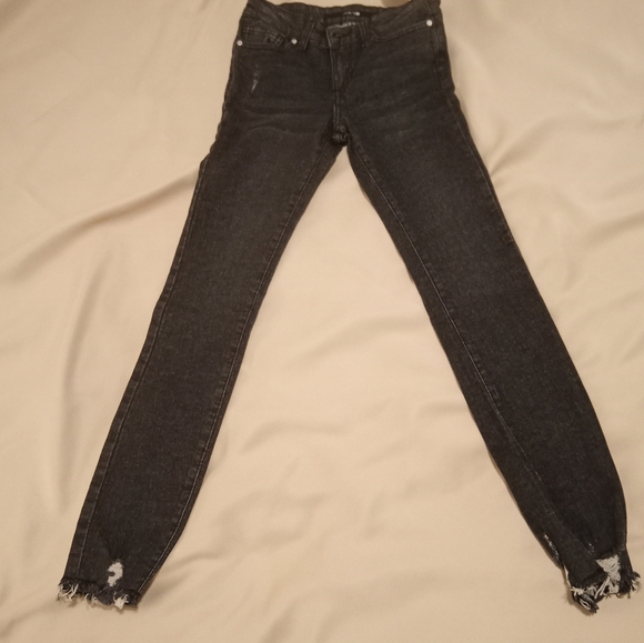Joe’s Jeans Kids Distressed Skinny Dark Wash Denim Girls Sz 12 Jeans NEW - Picture 2 of 9